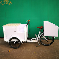 Chariot pour glaces avec présentoir congélateur Chariot pour glaces glacées avec vélos