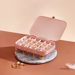 Caja de almacenamiento de joyería anillo de joyería caja de almacenamiento de clasificación cubierta multicapa caja de joyería - Product Image 4