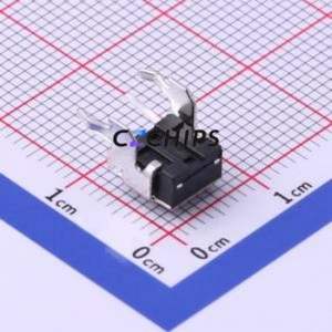 TS-1093A-A2B3-D2 Tactile Switch Through hole Component THT Switch Single Pole Single Throw Round Button 2.5N Right Angle Insert - Product Image 2