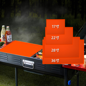 Alfombrilla antiadherente personalizada <span class=keywords><strong>para</strong></span> parrilla de barbacoa de grado alimenticio, alfombrilla <span class=keywords><strong>para</strong></span> plancha, cubierta <span class=keywords><strong>protectora</strong></span> de silicona, alfombrillas grandes de silicona <span class=keywords><strong>para</strong></span> parrilla al aire libre - Product Image 2