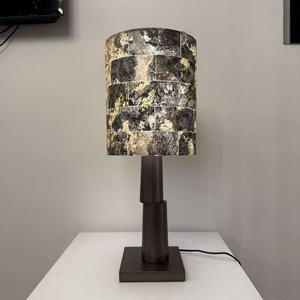 Lámpara de Mesa Estilo Wabi Sabi LED E27 de un Solo Cabezal, Área de Iluminación de 3-5M, Diseño Chino Moderno para Sala de Estar, Dormitorio, Estudio - Product Image 1