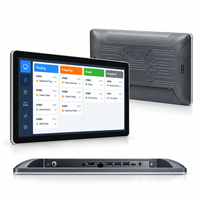 Moniteur mural vertical 15,6 21,5 pouces HD IPS étanche IP65 en alliage d'aluminium avec Wi-Fi / PC tactile pour KDS/MES