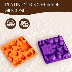 Halloween Ghost Castle <b>Silicone</b> Cake Mold LFGB Platinum Non Stick BPA Free Heat Resistant Mousse Cake Making Tool - Product Image 2