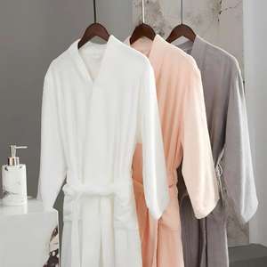 5 स्टार होटल बाथरूम बाथरूम 100% कपास कस्टम लोगो अल्ट्रा सोशोषक थोक औद्योगिक वॉश प्रतिरोधी लंबे स्टेपल कपास बाथरोबे - Product Image 3
