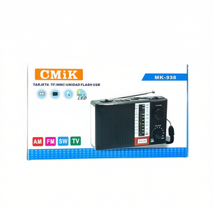 Radio FM portable MK938 en gros avec compatibilité carte SD et USB pour le divertissement nomade - Product Image 3