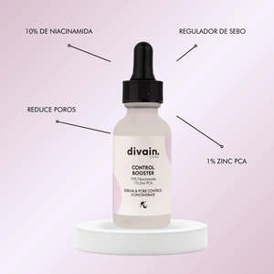 Divain Control Booster 10% Niacinamide 1% Zinco PCA Concentrato per il Controllo del Sebo e dei Pori - Product Image 2