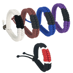 สายพาราคอร์ดโพลีเอสเตอร์หลากสีแบบปรับได้สำหรับ <span class=keywords><strong>Jiu</strong></span>-<span class=keywords><strong>Jitsu</strong></span> แบบบราซิลและอุปกรณ์ปีนเขาแบบทำด้วยมือ - Product Image 1