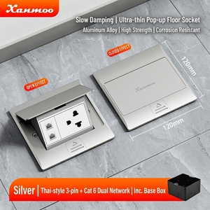 <span class=keywords><strong>Prise</strong></span> de sol thaïlandaise encastrée ultra-mince, étanche, à ouverture rapide, <span class=keywords><strong>en</strong></span> alliage d'aluminium de type 120, avec amortissement - Product Image 3