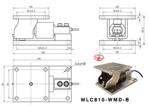 Sabuk MLC810A-HSX skala kelelawar skala bellow Beam gunting beban sel berat Sensor 1000kg - Product Image 4