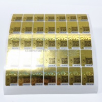 Pegatina de holograma vacío personalizada, número de garantía, Impresión de holograma, pegatina antifalsificación plateada