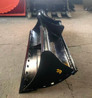 Godet de nettoyage de fossés RSBM JCB Hydradig W110, godet de nivellement de boue à fond plat de 2200 mm, accessoire