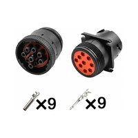 Connecteur de diagnostic SAE J1939 à 9 broches HD10-9-1939P HD16-9-1939S Kit de fiches mâle et femelle Bus CAN OBD Électrique automobile