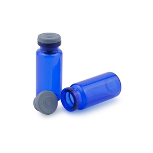 Botella de vidrio azul oscuro de 3 ml con tapa de rosca para uso médico y estético, líquido o polvo liofilizado para suero de cuidado de la piel, venta al por mayor - Product Image 3