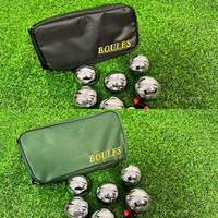 Lot de 8 boules de pétanque professionnelles-boules de bowling en acier avec sac de transport pour jeux de plein air Fitness