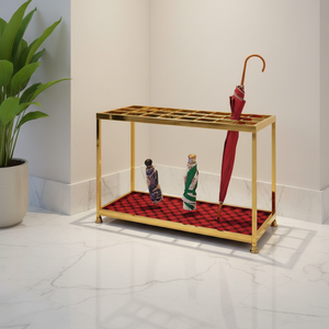 Porte-parapluies en métal torsadé, support autoportant pour parapluies, <span class=keywords><strong>rangement</strong></span> décoratif pour hôtel, hôpital, bureau, entrée - Product Image 1