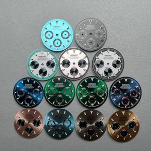 Nuevo Estilo de Esfera para Reloj con Diseño de Triple Ojo, Múltiples Colores Disponibles, 29.5MM, Verde Luminoso, Compatible con el Movimiento VK63 - Product Image 5
