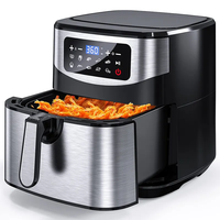 Harga pabrik 12 in 1 tidak ada minyak baja tahan karat 1800W 9.2L freidoras de aire Air Fryer digital Pintar elektrik domestik