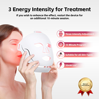 Nouveautés Masque facial en silicone 400 LEDS Soin de la peau du visage Masques de beauté LED pour le visage Masque de luminothérapie rouge LED pour le visage