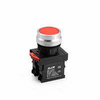 Botón de Encendido/Apagado Rojo EAST con Botón Pulsador Iluminado Normalmente Abierto, Interruptor de Botón Pulsador Metálico