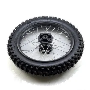 90/100-16 de freno de disco delantero de la rueda 15mm del eje 16 pulgadas de montó neumático para suciedad Pit Bike