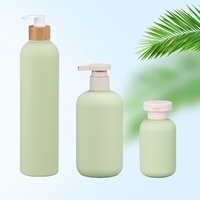 Belle bouteille vide de conditionneur de shampooing en plastique HDPE rose 100ml 200ml 260ml pompe à lotion récipient d'emballage cosmétique
