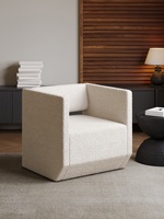 Fauteuil barillet moderne et élégant en tissu rembourré avec rembourrage en éponge, inclinable et convertible en lit, pour salon
