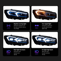 Conjunto de Faros Delanteros LED Golden Angel Eyes XUNBAI 12V para Serie 3 G20/G28 2019-2024, DRL, Señal de Giro, Plug and Play