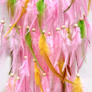 Haute qualité <span class=keywords><strong>pas</strong></span> <span class=keywords><strong>cher</strong></span> fait à la main coeur cristal pierre <span class=keywords><strong>attrape</strong></span>-rêves tenture murale ornement Boho décoration de la maison - Product Image 4