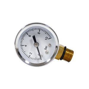 डबल-एक YZ-63 बोर्डन ट्यूब प्रेशर गेज/मैनोमीटर 0-10 बार उच्च सटीकता इलेक्ट्रोप्लेटेड आयरन शेल अनुकूलन योग्य (ओएम/ओएम) - Product Image 1