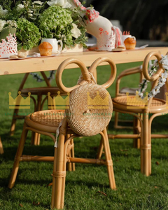 Silla Infantil de Ratán Moderna Hecha a Mano de Primera Calidad con Características de Seguridad para Sala de Estar y Decoración de Fiestas de Cumpleaños - Product Image 2