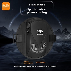 Custom Wholesale Summer Fashionable Pu Jogging Arm Bag <b>Men</b> Women Fitness Running Wrist Coin <b>Purse</b> Eva Mobile Phone Compatibility - Product Image 3