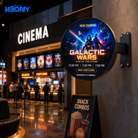 Écran LED circulaire ultra-fin P2.5 avec contrôle WiFi pour affichage publicitaire de logo de marque haut de gamme