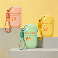 Bouteille de voyage avec bouchon rabattable, bouteilles à presser anti-fuite, contenants en plastique rechargeables pour crèmes, lotions, fond de teint, crème solaire