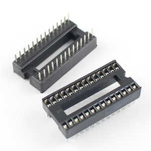 DIP Solder Square Hole Narrow <strong>Wide</strong> IC Socket Connector 28 32 42 48 52 56 64 Pin 1.778mm <strong>Pitch</strong> - Product Image 2