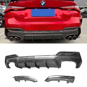 Difusor Trasero de Fibra de Carbono Estilo 3D para Serie 4 G22 G23 2020-2024, Lip Trasero para Parachoques - Product Image 1