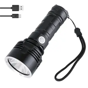 Krachtige Led Zaklamp Waterdichte XHP70 Tactische Torch Usb Oplaadbare Linterna Jacht Zaklamp Aangedreven Door 26650 Batterij