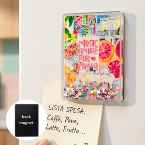 Wholesale Custom Logo Colorful Art Souvenir Fridge Magnet Clear Acrylic Quicksand Shaker Spain Flamingo NYC Autumn Magnet <b>Gift</b> - Product Image 3