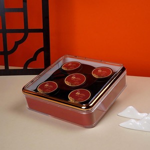 Caja de plástico acrílico transparente, caja de regalo cuadrada, caja de embalaje para ginseng, nido de pájaro, dendrobium, lingzhi y cordyceps. - Product Image 1