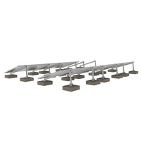 Supports de montage solaire lestés pour toit plat Corigy, système de montage solaire hors réseau