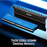 Vente en gros de mémoire RAM Lexar Thor DDR4 3200MT/s 8GB*2 16GB*2 Kit UDIMM avec dissipateur thermique pour ordinateur de bureau, mise à niveau de la configuration informatique