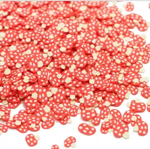 Toptan polimer yumuşak kil Sprinkles güzel kalp şeker dilimleri Sprinkles DIY yapımı için balçık tırnak sanat dilimleri