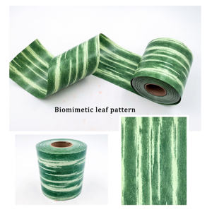 50 mètres panaché <span class=keywords><strong>Aspidistra</strong></span> feuille vert crème ruban Floral Tru-Life ruban pour bricolage artisanat Halloween et décor de fête de mariage - Product Image 5