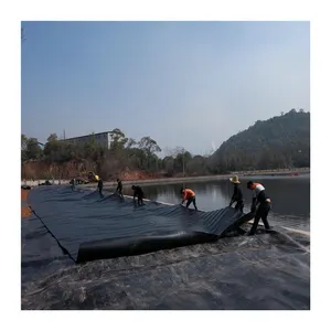 HDPE balık gölet astar geomembran Film 0.5mm 1mm su geçirmez membran balık çiftliği rezervuar gölet astar fiyat