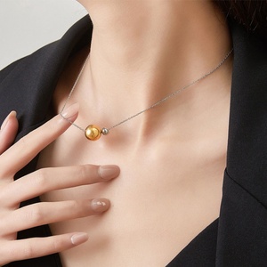 Collar Personalizado con Logotipo, Resistente al Deslustre, Impermeable, de Acero Inoxidable, Chapado en Oro de 18k para Mujer - Product Image 1