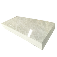 Plaque de marbre UV de 2 mm, 2,5 mm, 3 mm d'épaisseur, panneau mural en PVC, haute brillance, imperméable, accepte les dimensions et les couleurs personnalisées