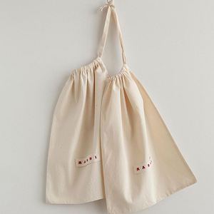 Promotion Reusable Eco-friendly Cotton <b>Pouch</b> Gots 100% Cotton <b>Drawstring</b> Muslin <b>Drawstring</b> Bag Jewelry Bag - Product Image 2