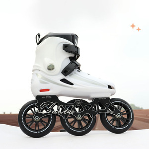 <span class=keywords><strong>Pattini</strong></span> <span class=keywords><strong>da</strong></span> Corsa <span class=keywords><strong>da</strong></span> 125mm per Adulti con Telaio Grande a Tre Ruote <span class=keywords><strong>Pattini</strong></span> <span class=keywords><strong>da</strong></span> Gara Urban <span class=keywords><strong>Fitness</strong></span> per Uomo e Donna - Product Image 2