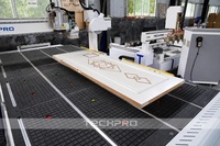 Routeur CNC multifonctionnel à 3 broches ATC avec banc de perçage horizontal et lame de scie à rotation de broche ATC