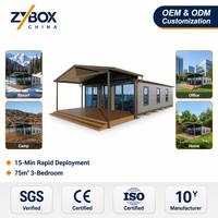 ZYBOX Hazır Gönderim Sertifikalı Genişletilebilir Konteyner Ev Prefabrik Modüler Ev 40 ft 3 Yıl Garantili Modern Tasarım