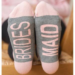 <strong>Bridesmaid</strong> Casual <strong>Socks</strong> Wedding Party <strong>Bridesmaid</strong> Bride Cotton <strong>Socks</strong> - Product Image 3